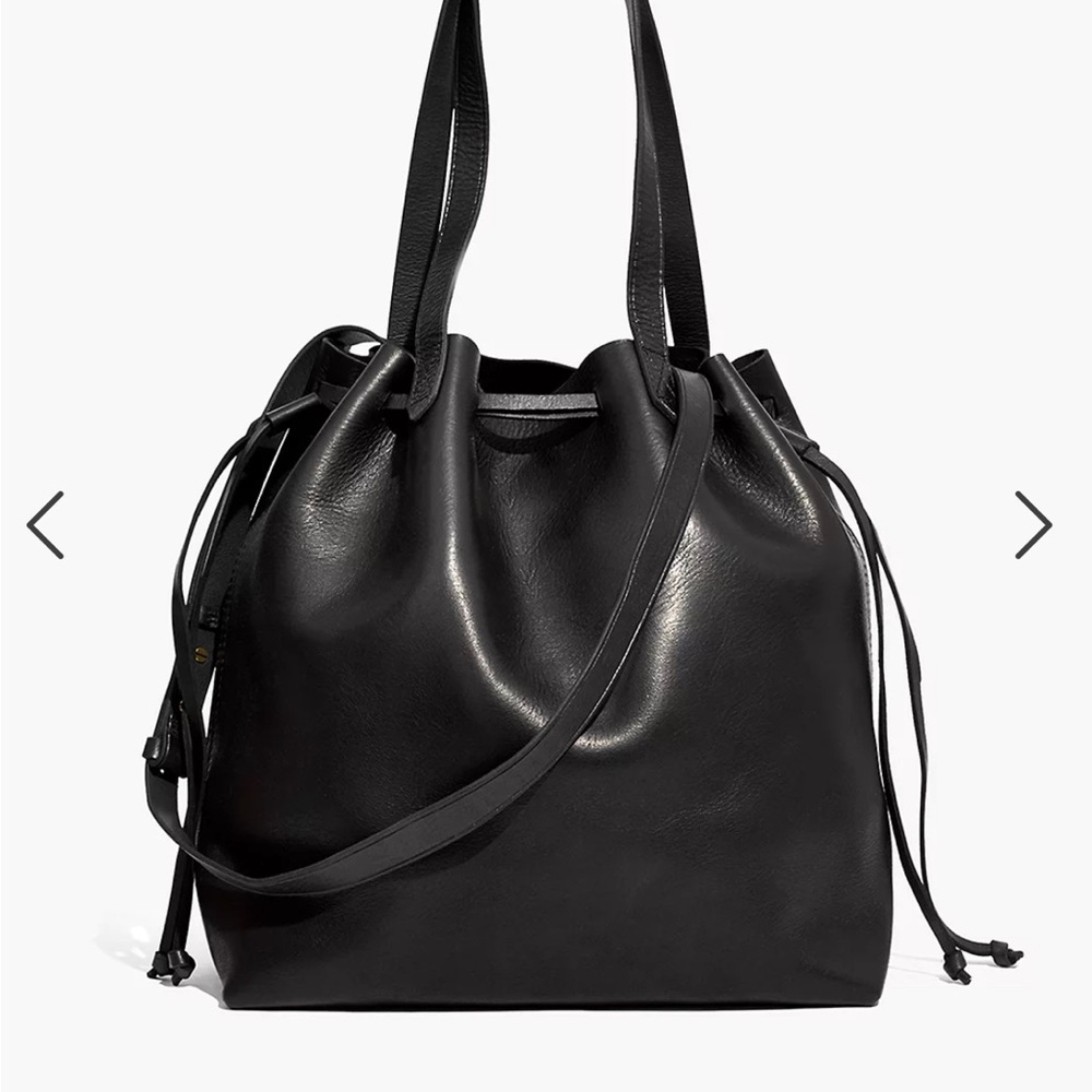 Leather Madewell Drawstring Tote Like New